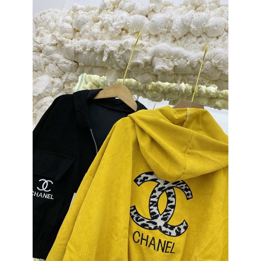 Áo khoác nhung nam nữ croptop thêu chữ x beo lửng 💟