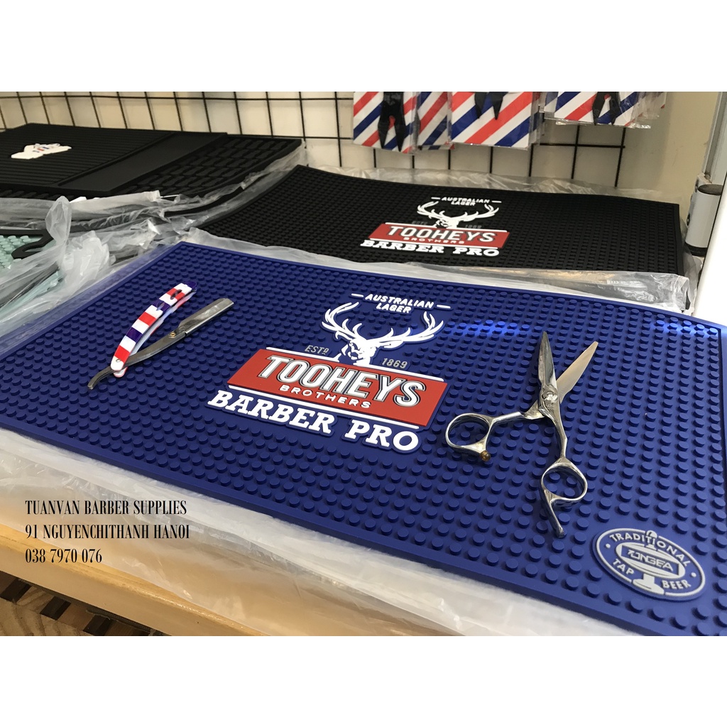 Thảm lót cao su tông đơ đồ nghề tóc barber