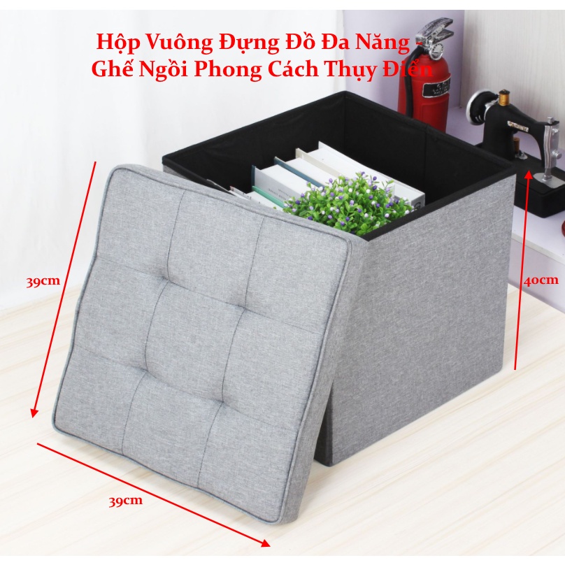 Ghế sofa đựng đồ đa năng 2in1 kết hợp ghế ngồi - Hàng chính hãng miDoctor