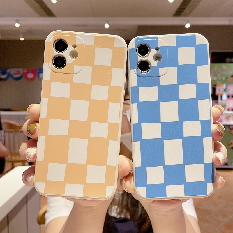 Ốp Điện Thoại Da Silicon Mềm Họa Tiết Kẻ Sọc Màu Hồng Cho Iphone 12 Pro Max 11 Pro Max X Xs Xr 7 8 Plus Se 2020