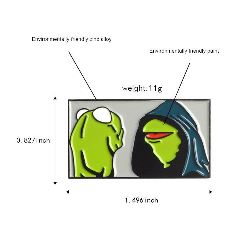 Pin cài áo meme hình chú ếch xanh vozer hay dùng comment dạo - GC213