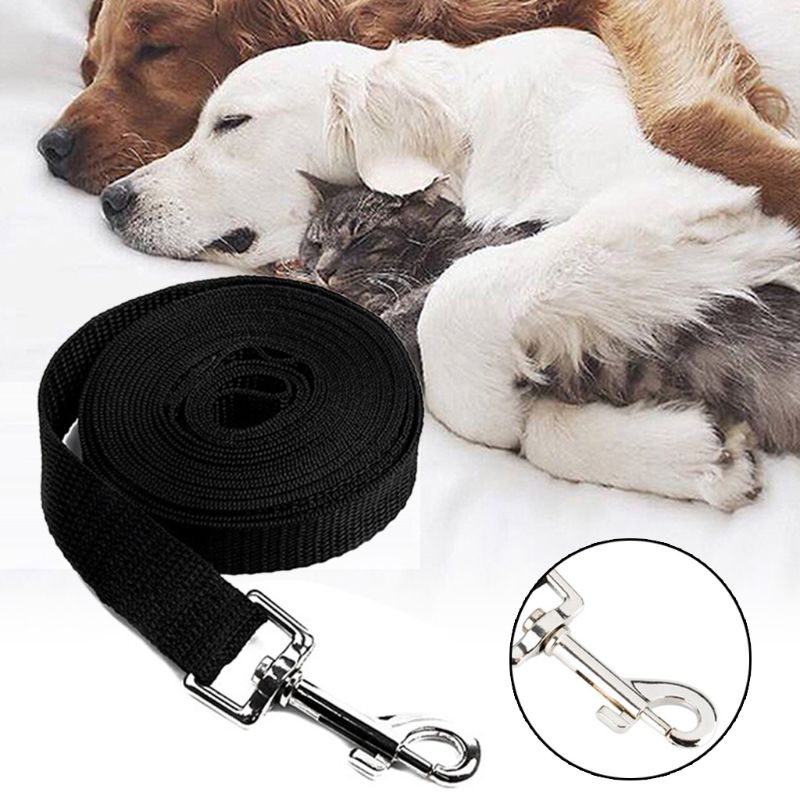 Dây Dắt Thú Cưng Đi Dạo 10M 15M Bằng Nylon Giả Có Khóa Hợp Kim Kẽm