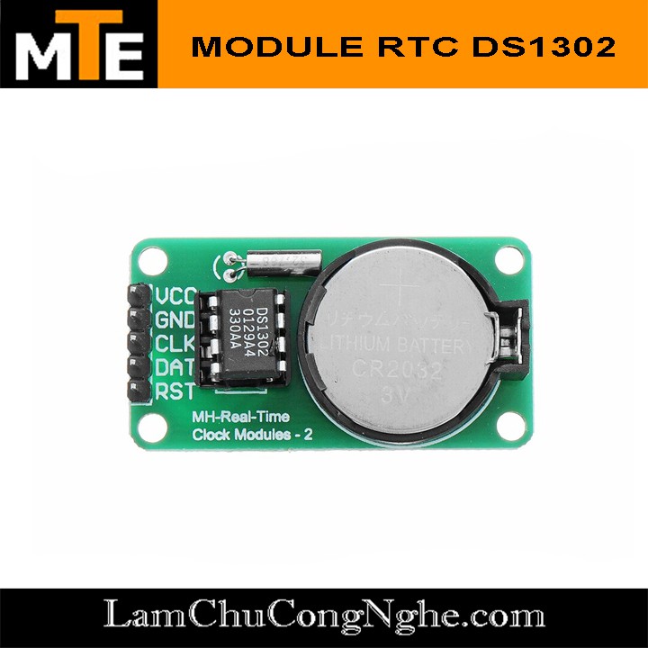 Module thời gian thực RTC Ds1302 Tặng kèm pin Cr2032