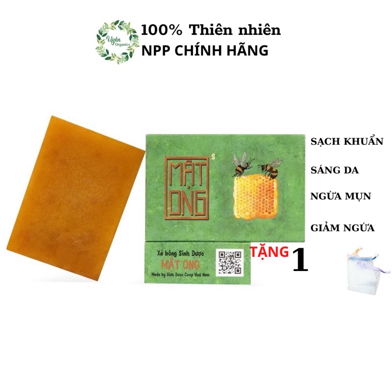 SINH DƯỢC Xà phòng Xà bông mật ong Nghệ thiên nhiên lành tính hữu cơ handmade dịu da giảm mụn hương nhẹ mật ong | BigBuy360 - bigbuy360.vn