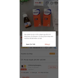 ( Bill Đức ảnh sau) Siro ho Mucosolvan 100ml, hàng Đức nội địa