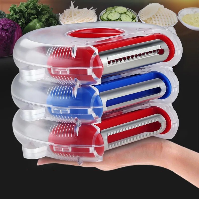 Dụng Cụ Lột Vỏ Trái Cây Đa Năng Bằng Thép Không Gỉ