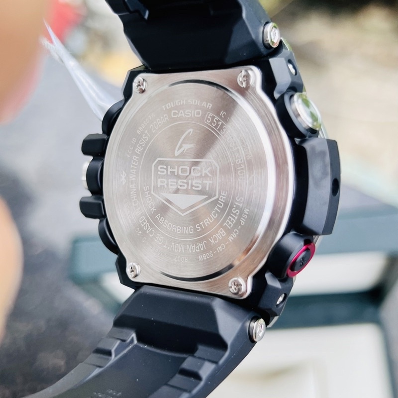 Đồng hồ G-steel nam GST-B100-1A kết nối bluetooth x pin năng lượng ánh sáng chính hãng new fullbox bảo hành 5 năm