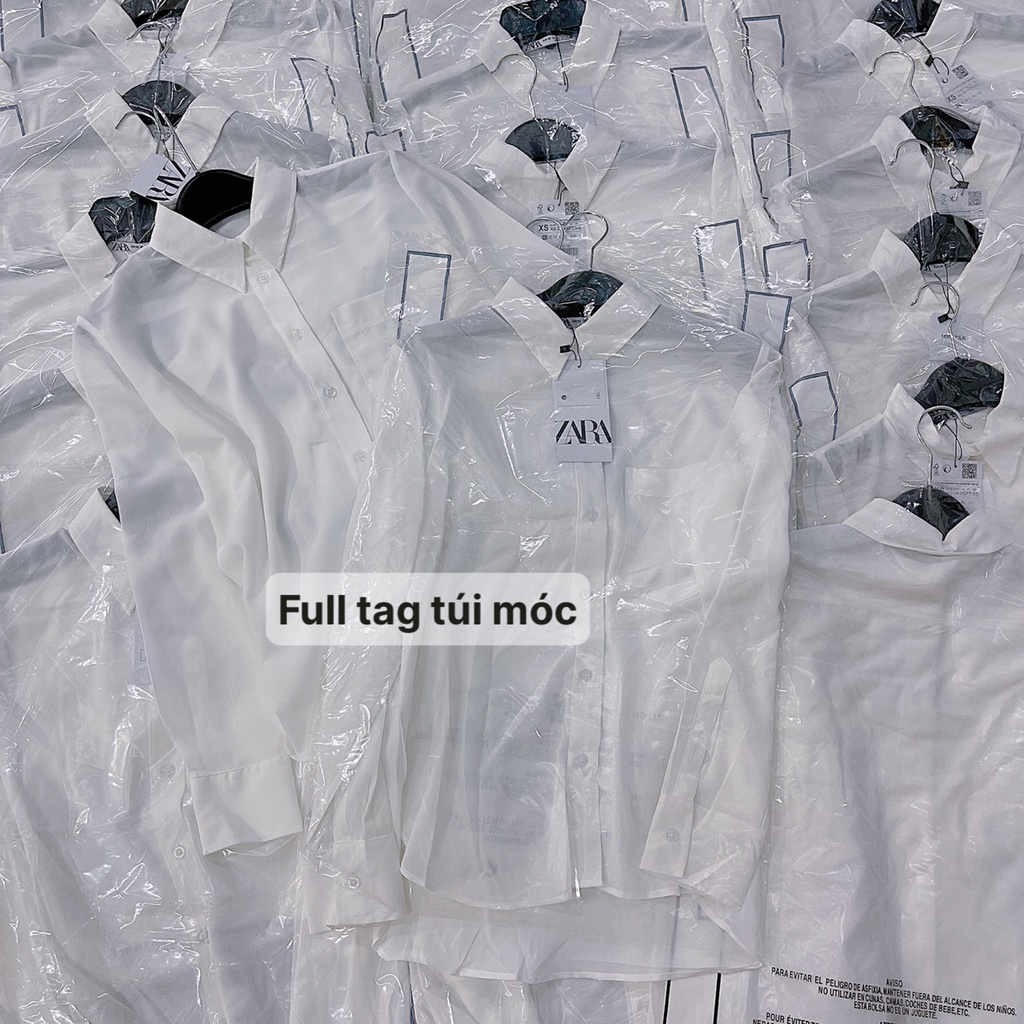 ÁO SƠ MI TRẮNG NGUYÊN MÓC VẢI MANGO XUẤT DƯ SỊN TRẺ TRUNG