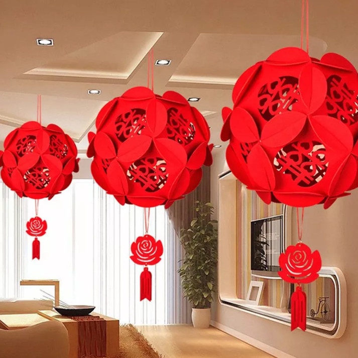 Lồng Đèn Nỉ Trang Trí