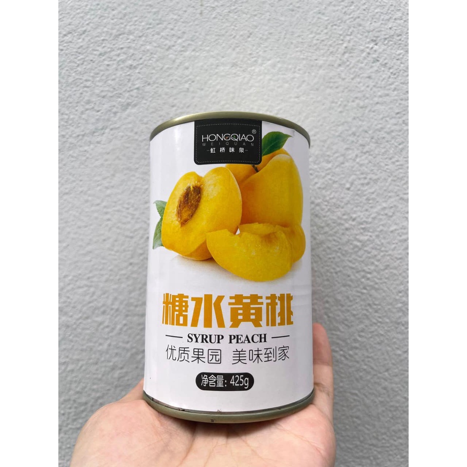 ĐÀO NGÂM,HOA QUẢ NGÂM HONQUIAO 425G ĐỦ VỊ