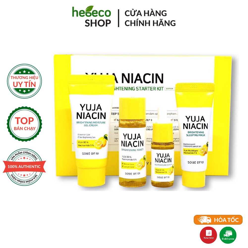 Set Dưỡng Sáng Da, Ngừa Thâm Mụn SOME BY MI Yuja Niacin 30 Days Brightenings Starter Kit - Hàn Quốc Chính Hãng