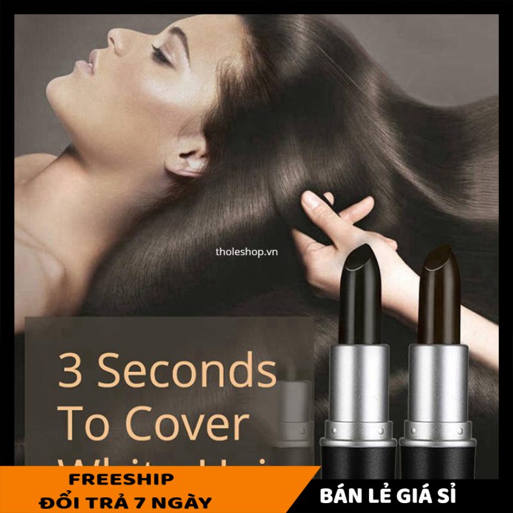 Nhuộm tóc tạm thời🎉SALE ️🎉Cây son nhuộm tóc Saion giúp che phủ tóc bạc nhanh chóng, an toàn cho da đầu 8496