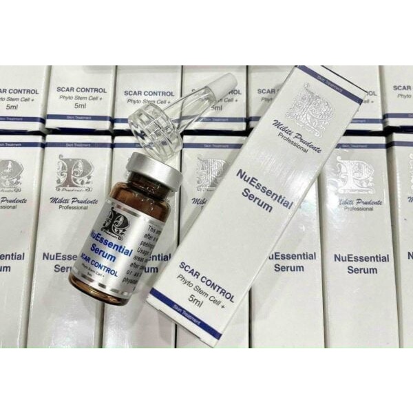 Tế bào gốc NuEssential Serum Scar Control Nuwhite 5ml làm đầy sẹo rỗ, sẹo lõm dùng sau lăn kim
