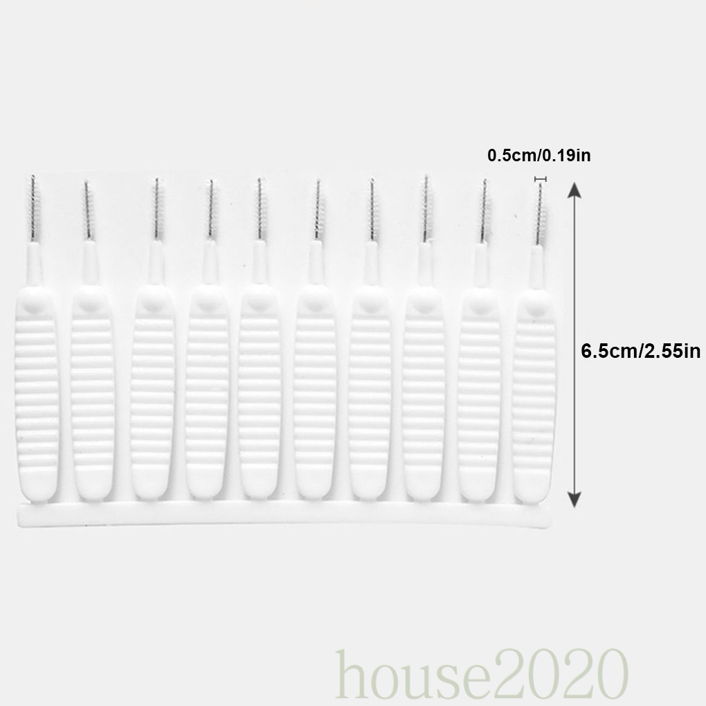 Bàn chải vệ sinh đầu vòi hoa sen chống tắc nghẽn bằng nylon cho điện thoại 2020