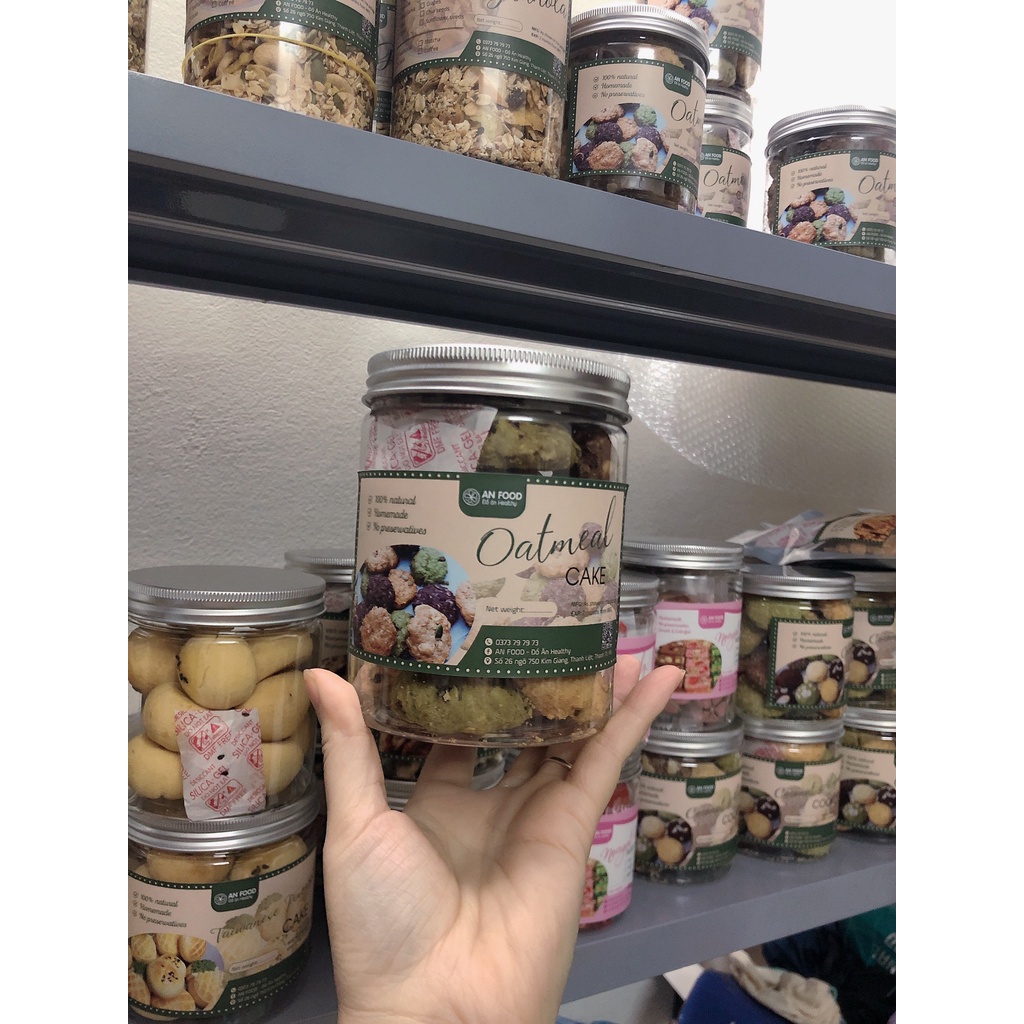 03 Chiếc Bánh Cookies YẾN MẠCH dinh dưỡng dành cho người Giản Cân ,Ăn Kiêng và Mẹ Bầu