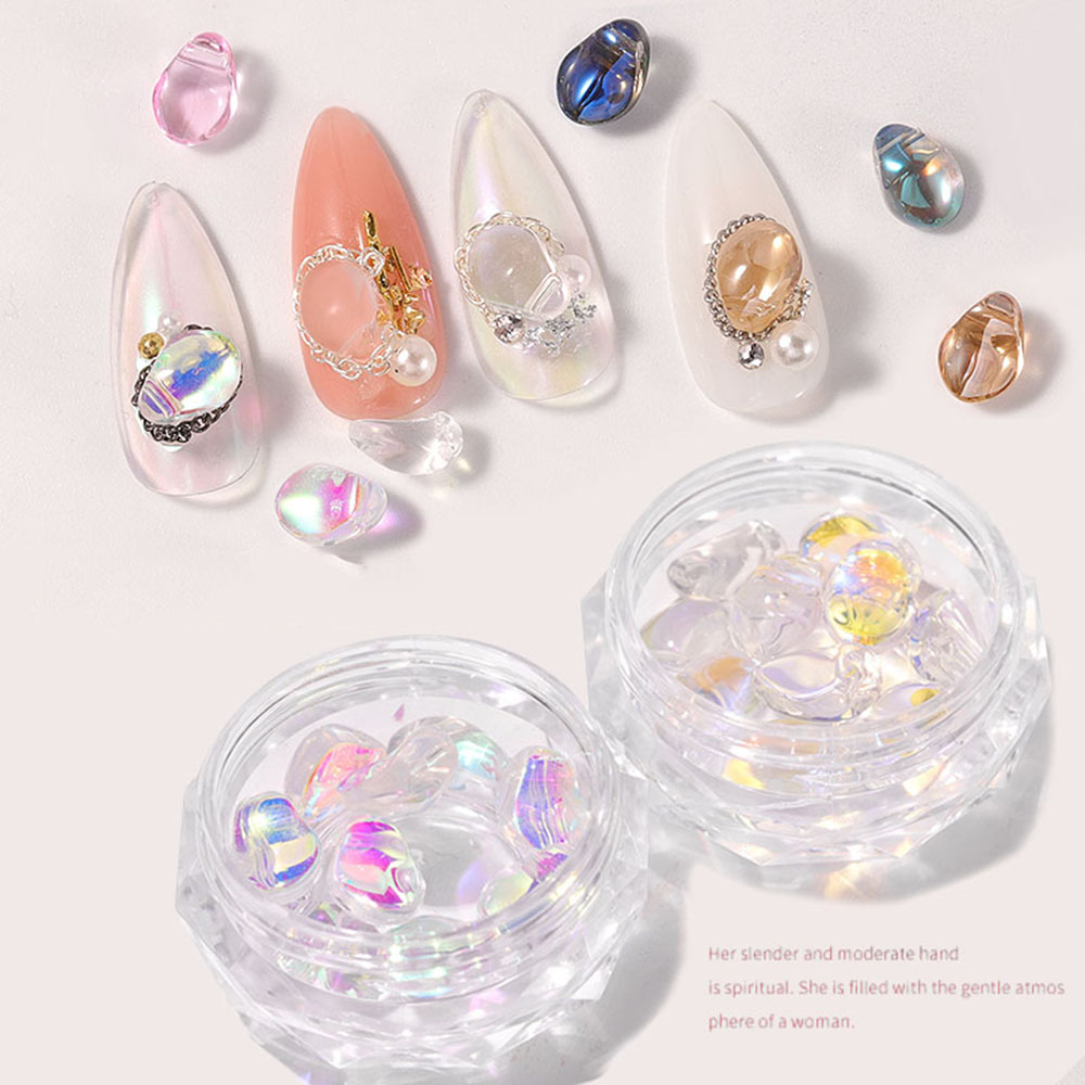 (Hàng Mới Về) Set 10 Phụ Kiện Trang Trí Móng Tay Nghệ Thuật 3D Diy