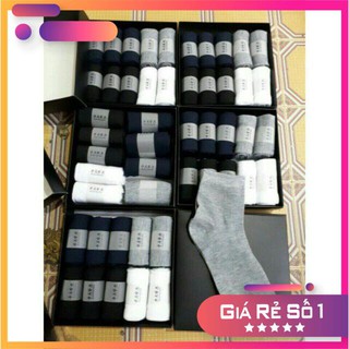 [ SIÊU KHUYẾN MẠI ] Hộp 10 đôi tất nam chống hôi chân sợi tre cao cấp Nhật Bản.