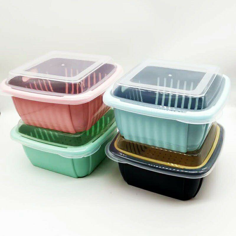 Bộ Rổ Nhựa Kèm thau (Chậu) Có Nắp Đậy