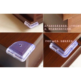 Sét 4 miếng bịt góc bàn silicon tròn hoặc vuông