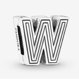 Pure Silver Letter Clip Charm