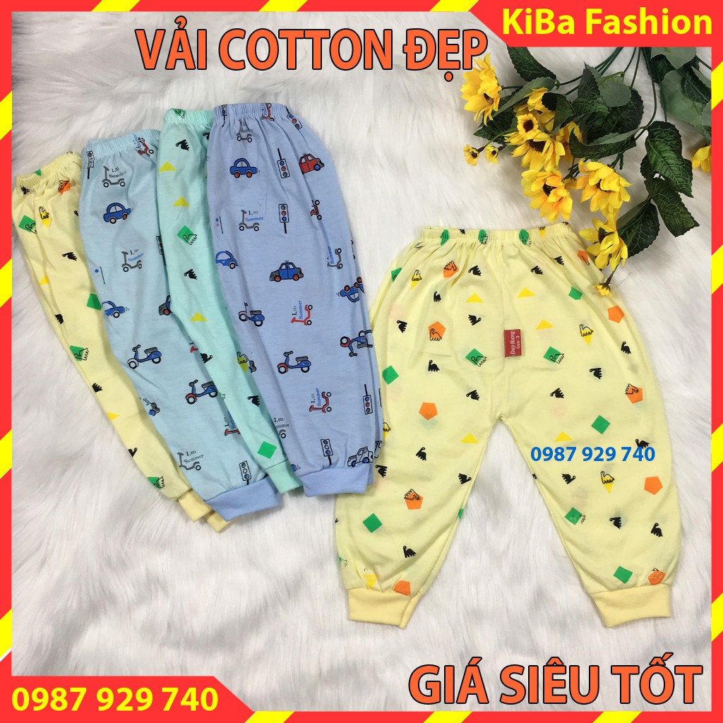 HÀNG ĐẸP !!! Set 10 chiếc quần chất cotton mềm mịn co giãn cho bé trai /gái từ 3-10kg - QD - 0600