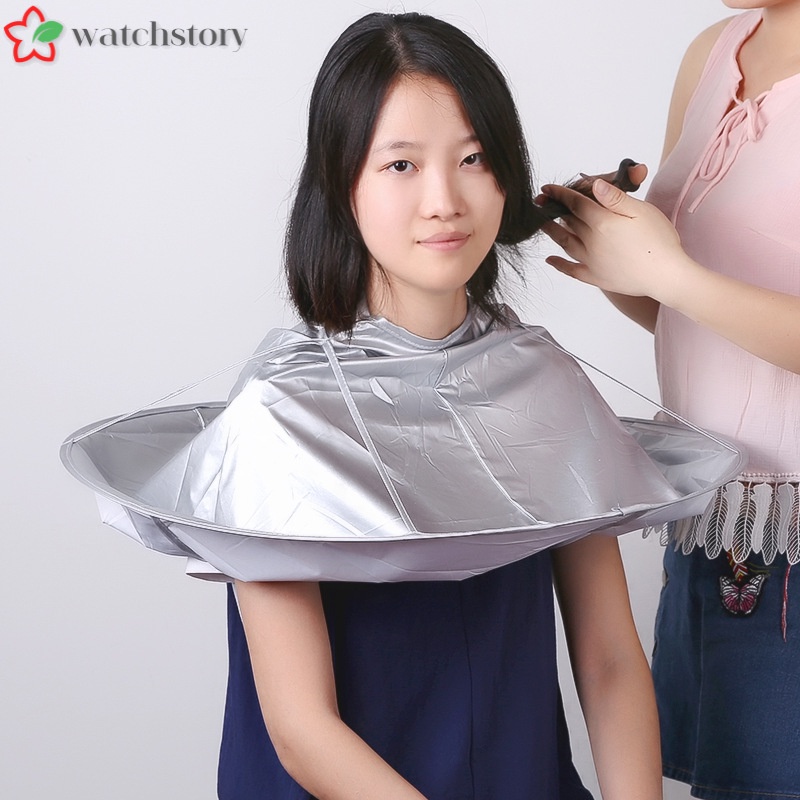 [Hàng mới về] Áo choàng kiểu dù có thể gấp gọn hỗ trợ cắt tóc dùng trong salon