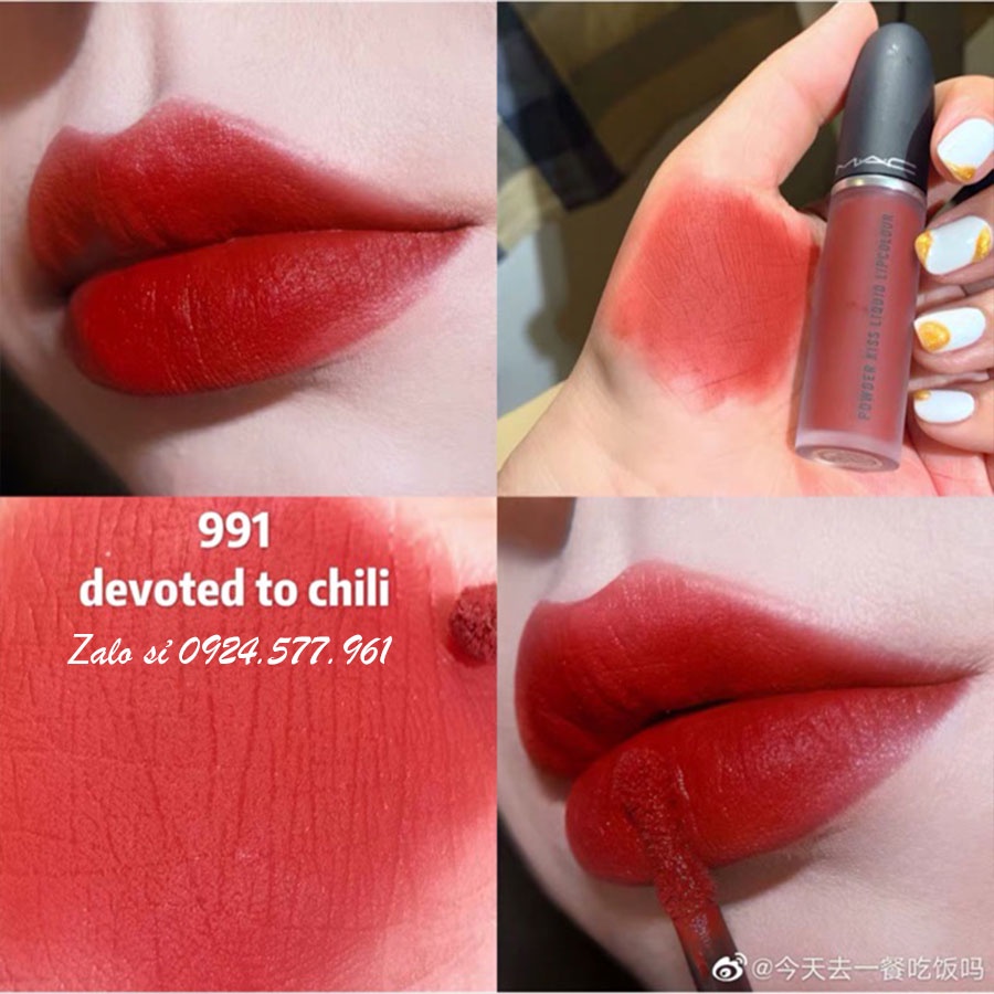 Son Mac chính hãng powder kiss lipstick giá rẻ chuẩn Auth có bill đầy đủ, son kem lì lâu trôi full size