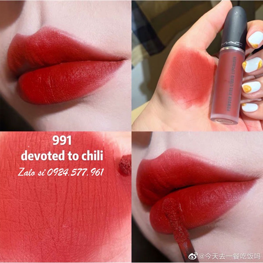 [Sỉ] Son kem MAC chính hãng More the mehr-ier , Devoted to chili, over the taupe, sorry not sorry và 5 màu hot nhất 2021