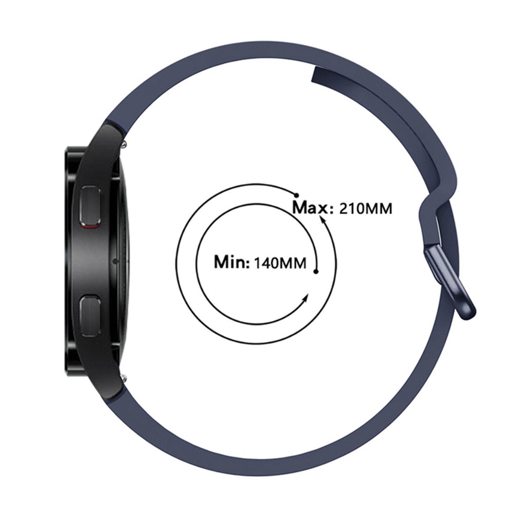 MYRONGVN Dây Đeo Thay Thế Chất Liệu Silicon Màu Trơn Cho Samsung Galaxy Watch 4