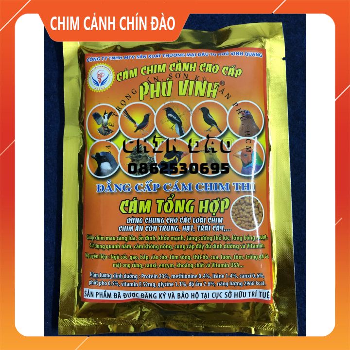 Cám Tổng Hợp Phú Vinh 🛒 ĐẲNG CẤP CÁM CHIM THI – 200g 🛒 Giúp Chim Mau Căng Lửa, Ổn Định,Khỏe Mạnh