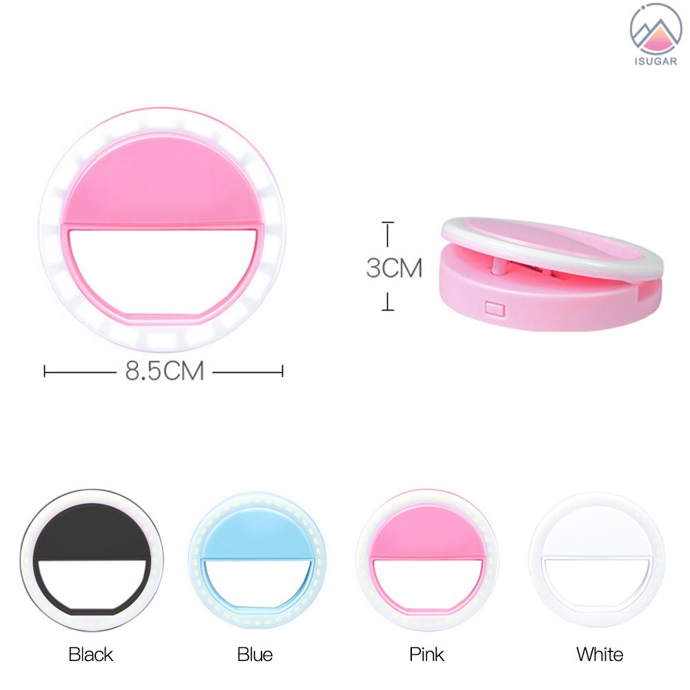 Đèn Led Tròn Kẹp Điện Thoại Hỗ Trợ Chụp Ảnh Selfie | BigBuy360 - bigbuy360.vn