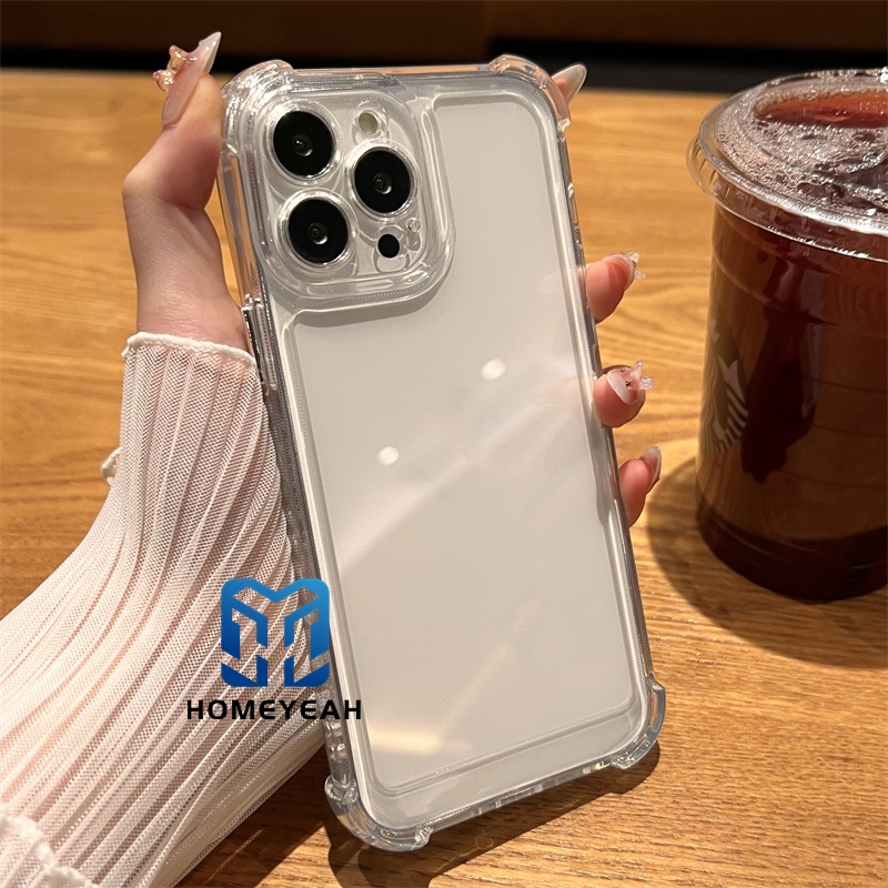 Ốp Điện Thoại Cứng Trong Suốt Có Túi Khí Chống Rơi Cho iPhone 14 13 12 11 Pro Max 14 Plus X XR Xs Max
