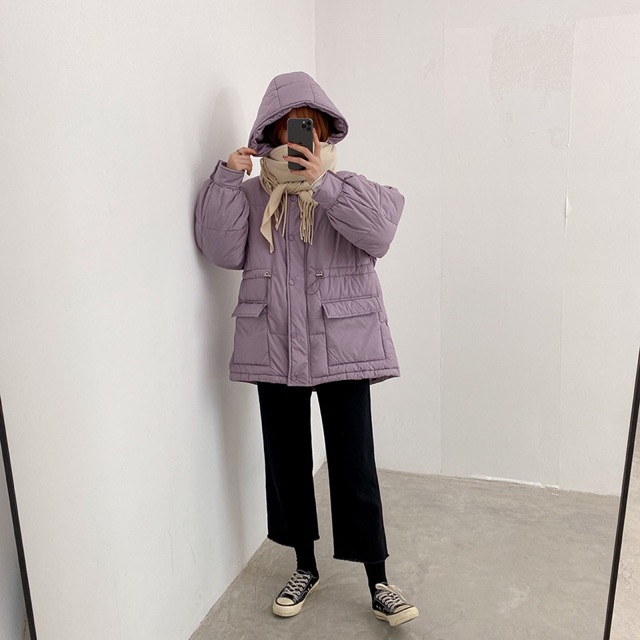 (ORDER) (ẢNH THẬT Ở CUỐI) ÁO KHOÁC PHAO ULZZANG CÓ MŨ HÀN QUỐC SIÊU XINH 4 MÀU | BigBuy360 - bigbuy360.vn