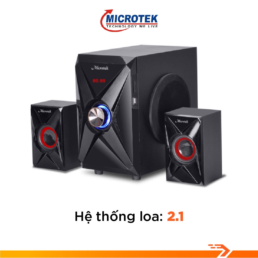 Loa Vi Tính Bluetooth Microtek 2.1 M-368BT - Bảo Hành Chính Hãng