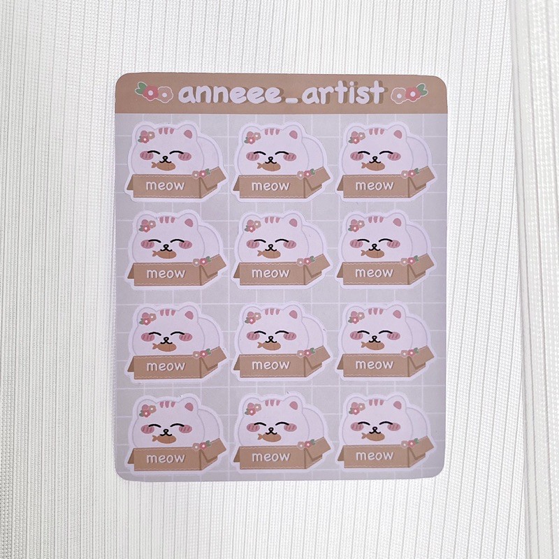 Set sticker mèo mập