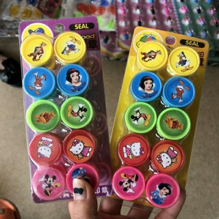 vỉ 10 chiếc dấu ấn hoạt hình đáng yêu ( nhiều mẫu)