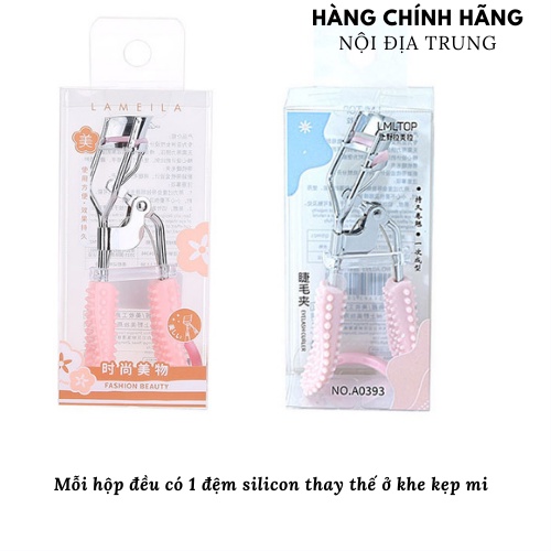 Kẹp mi,uốn mi cong LMLTOP chuyên dụng, tay cầm chống trơn trượt ,đệm silicon chống gãy mi HA0393- Hasara