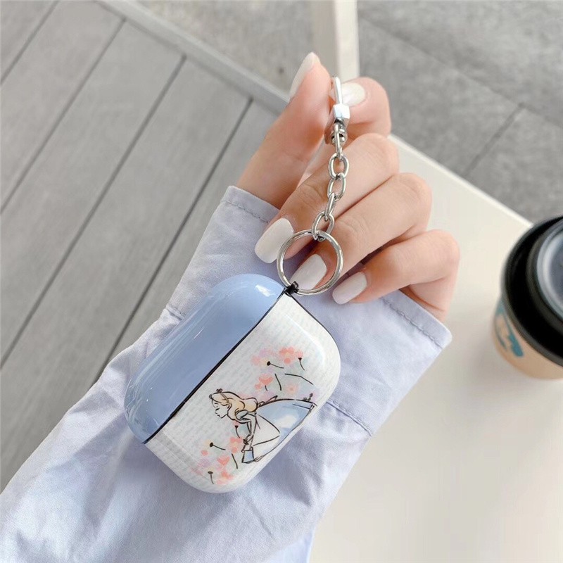 Vỏ Bảo Vệ Hộp Đựng Tai Nghe Airpod Pro Hình Mèo Alice In Wonderland Miao Mao Dễ Thương Ốp