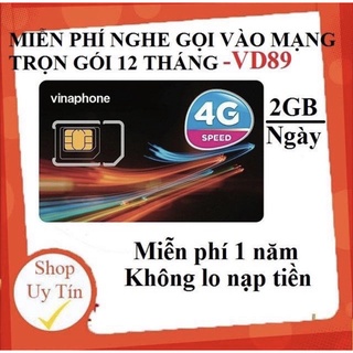 Sim 4g vd89 4g/ngày 12t không cần nạp tiền