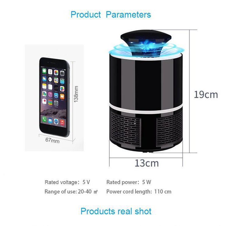 Siêu rẻ giá tốt Máy bắt muỗi thông minh màu trăng shop bán sỉ
