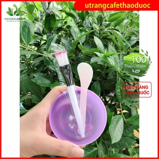 Bộ 3 món ( chén+cọ+que trộn) chén trộn mặt nạ,bộ bát trộn mặt nạ