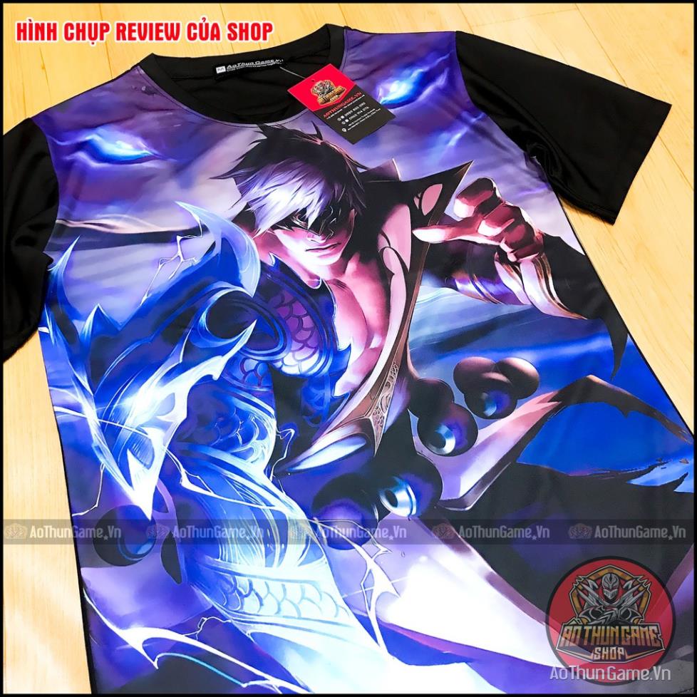 Áo liên minh huyền thoại Lee Sin Nộ Long Cước Mới (3D Đen) Áo thun Game Tốc Chiến LMHT LoL (Shop AoThunGame) 🎗️