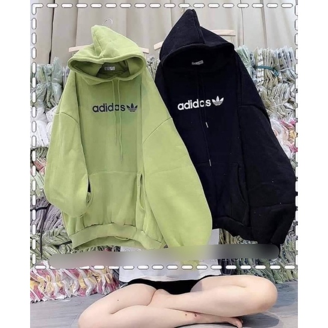 Áo Hoodie Chữ Thêu, Áo Hoodie Nam Nữ From Rộng Mũ 2 Lớp Chất nỉ Cotton Dày Mịn