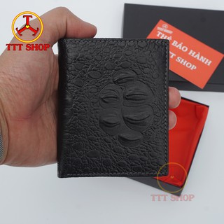 Ví da nam mini da bò dập vân cá sấu cực kỳ nhỏ gọn - ttt shop