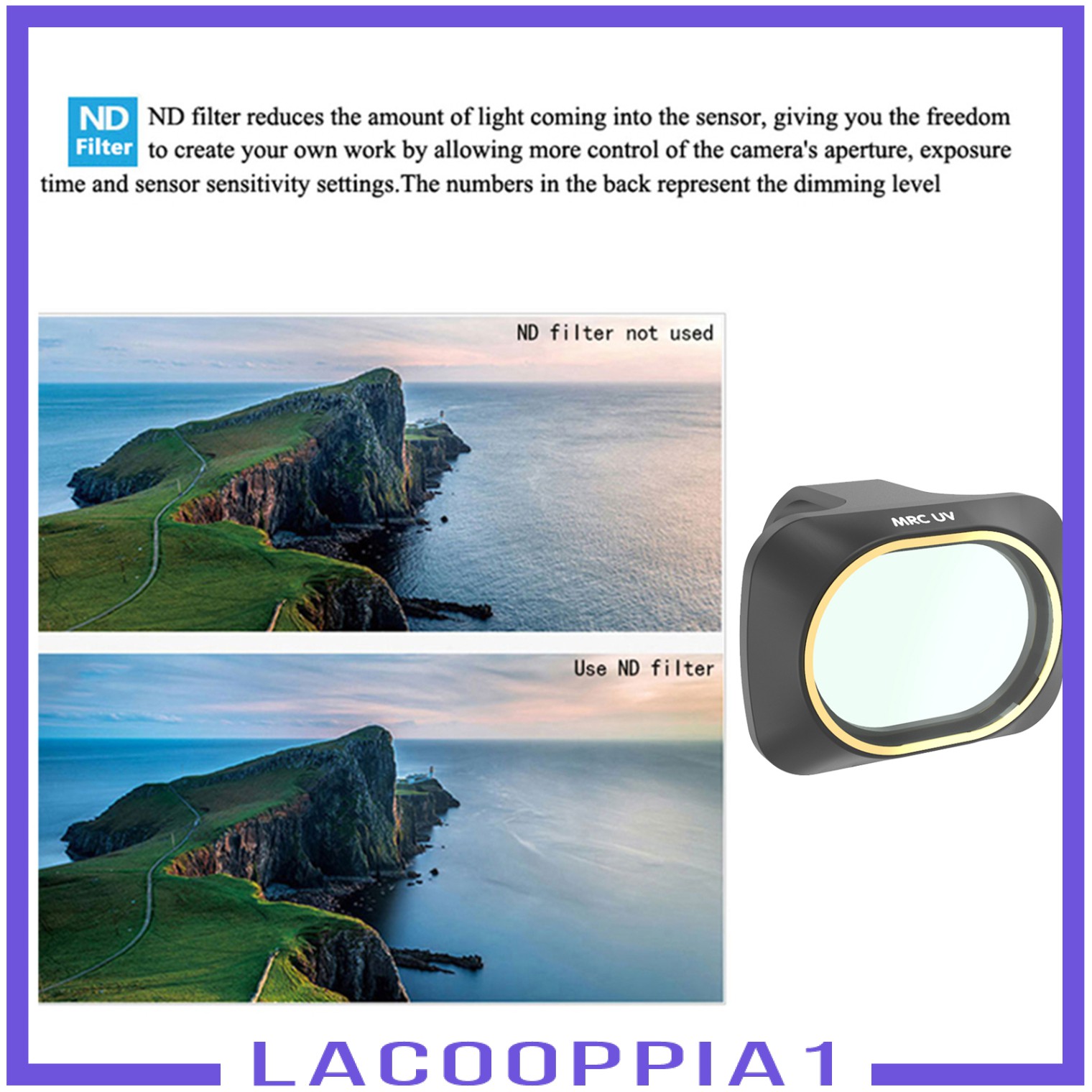 Kính Lọc Cpl / Nd Chất Lượng Cao Cho Máy Bay Không Người Lái Mavic Mini