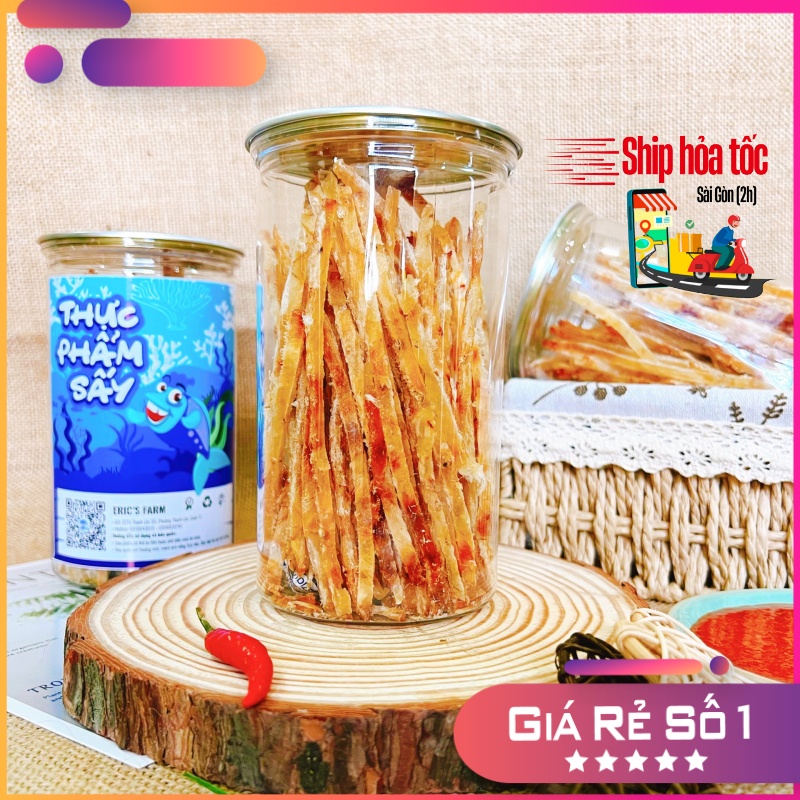 Khô cá thiều que Eric's Farm 250g, tẩm vị ăn liền, ăn vặt Sài Gòn siêu ngon, giá rẻ