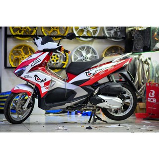 Decal Tem Xe Air Blade Đỏ Trắng