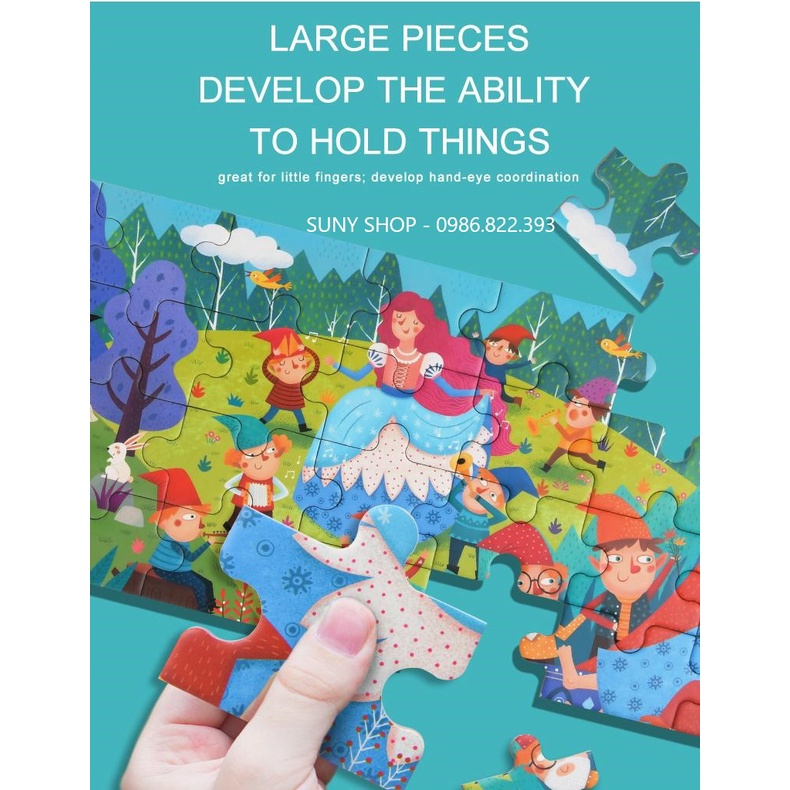 BỘ XẾP HÌNH FAIRY TALE PUZZLE - MIDEER-CHÍNH HÃNG