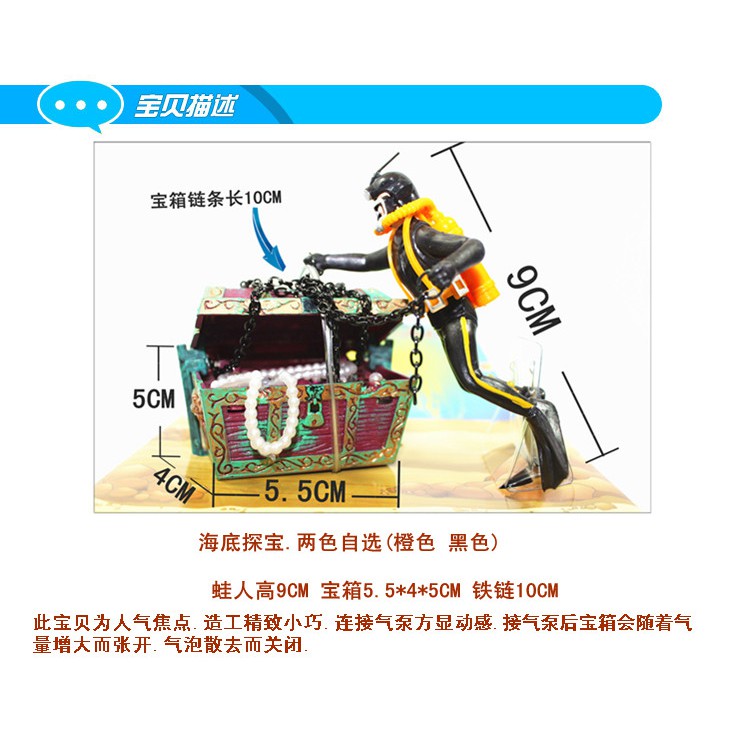 Bộ thợ lặn trang trí bể cá - phụ kiện thủy sinh - shopleo