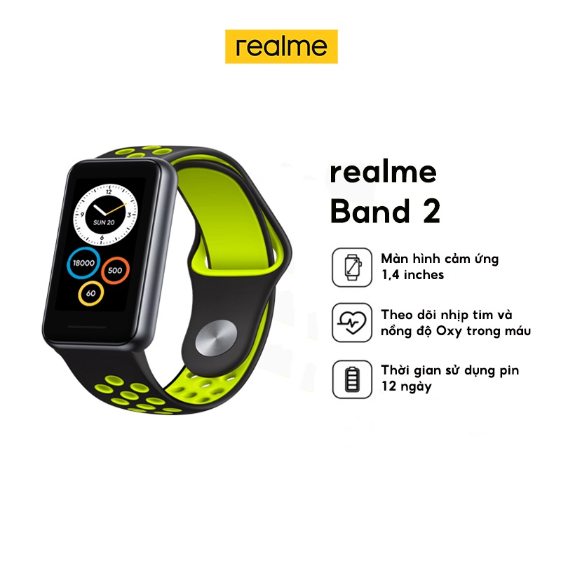 Vòng Đeo Tay Thông Minh realme Band 2 - Hàng Chính Hãng